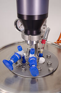 Ecoclave inert - cover plate with metal-free cyclone 250, ac stirrer drive
