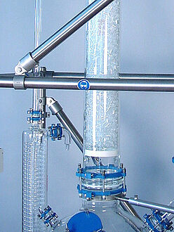 Column packed with raschig rings for mobile gas scrubbers_FDA conform