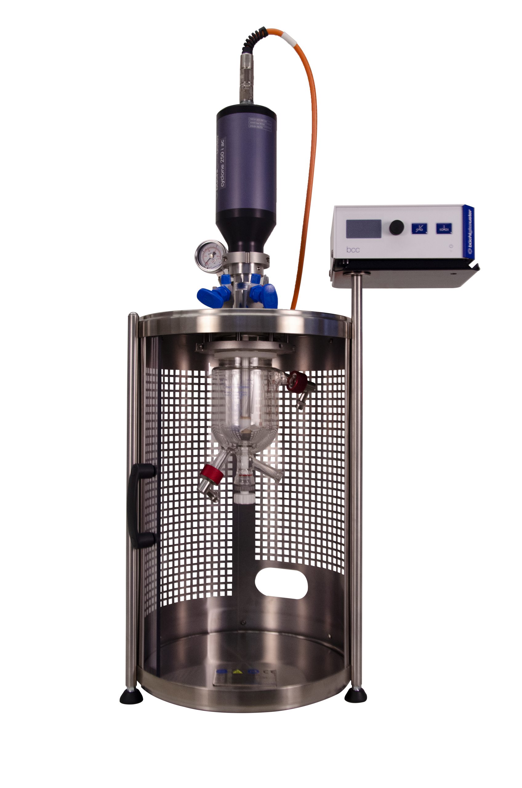 Ecoclave inert - cylone 250, ac stirrer drive with ceramic magnetic coupling