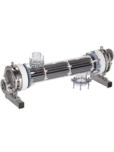 Accessories for glass reactors type heat exchanger