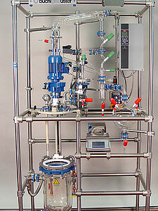 Glass mini pilot plant with automation