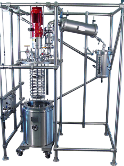 pilotclave with hydrogenation overhead_70lt