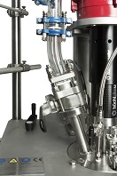 Büchi ball valve to easily switch from atmospheric to high pressure conditions