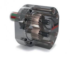 GATHER gear pump for non-lubricating and lubricating fluids with flows up to 66.67 l/min