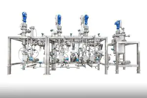Evaporation system combining wiped film and short path distillation